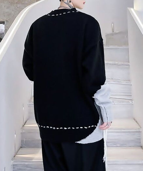 Stitched Bi-Color Knit