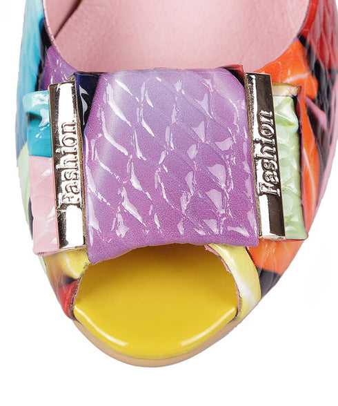 Ripple Open Toe Pumps