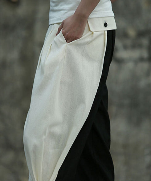 Bicolor Tapered Pants