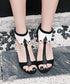 Houndstooth SpiralHeel Sandals
