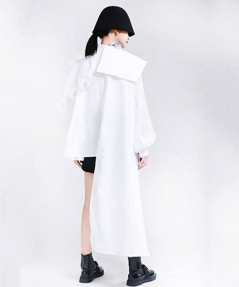 Ruffle Pleated Blouse