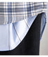 Plaid Splicing Skirt