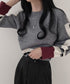 Colorblock Knit Pullover