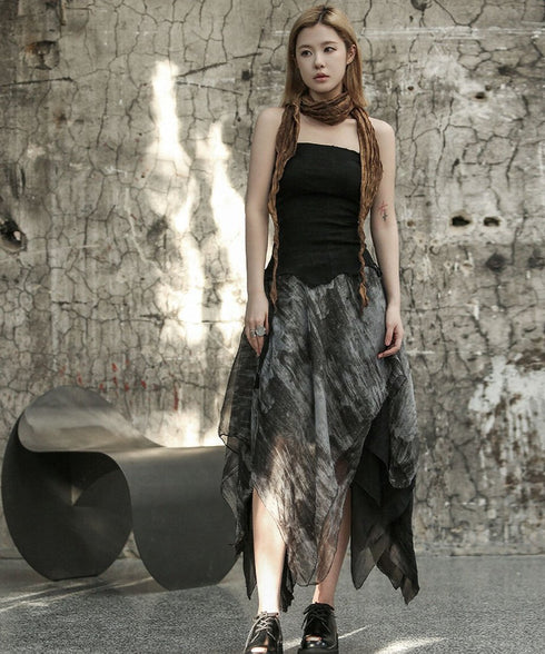 Shadow Veil Layered Skirt