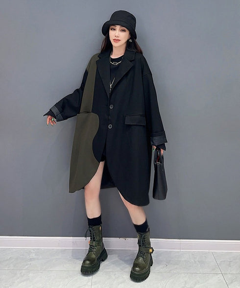 Bicolor Long Jacket