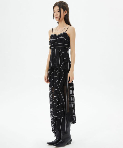 U-neck See-through Top