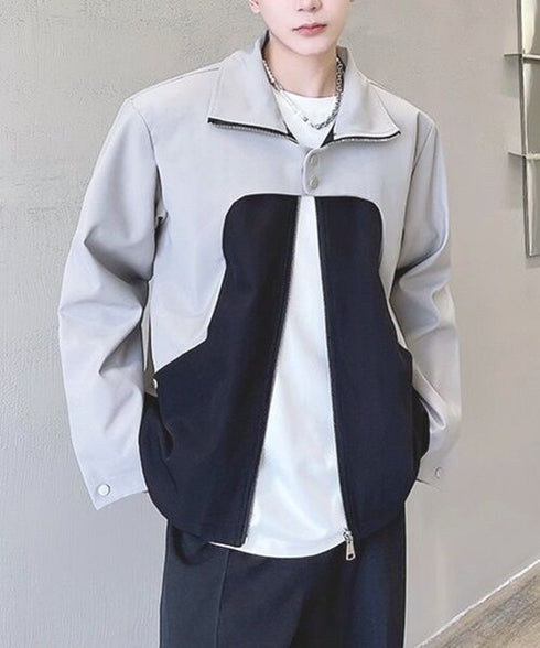 Bicolor Zip Jacket