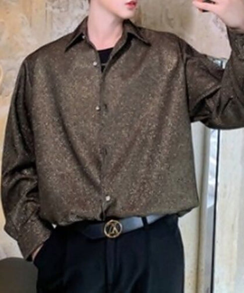 Shiny Jacquard Shirt
