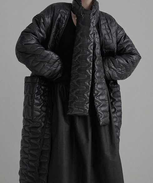 Quilted Sculpted Puffer Scarf