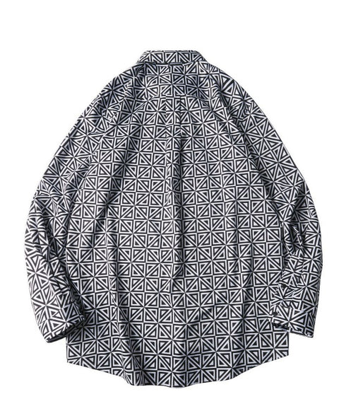 Geometric Triangle Print Shirt