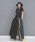Wave Line Printed Wide Pants