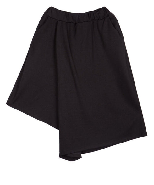 Asymmetric Half Pants