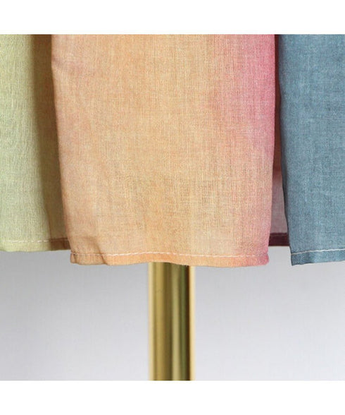 Pastel Gradient Pleated Skirt