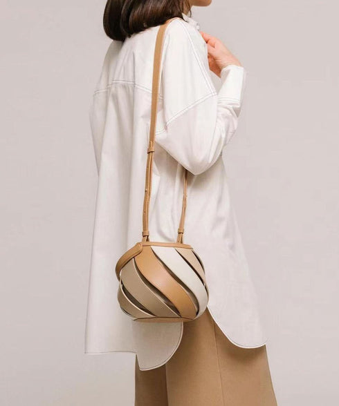 Cylindrical Contrast Color Bag