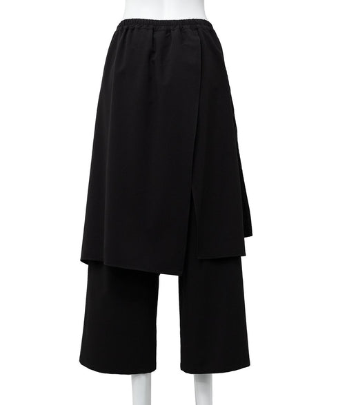 Draped Faux Two-piece Pants