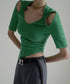 Cut-out Asymmetry Top