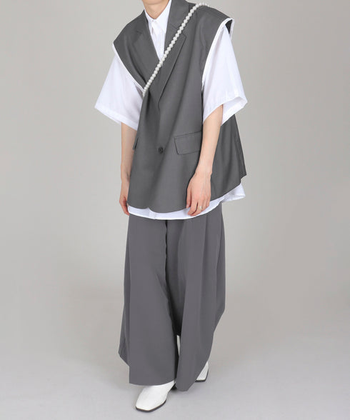 Vest & Wide Pants Co-ord