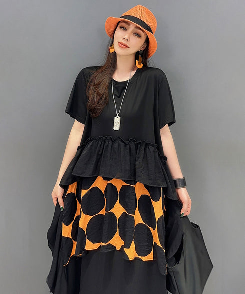 Dot Tiered Dress
