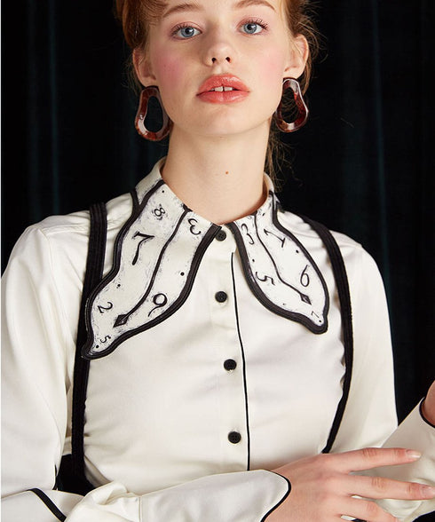 Watch Collar Blouse