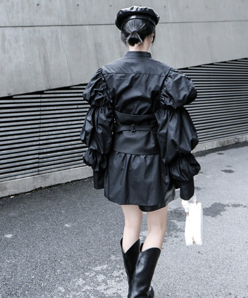 Volume Sleeve Oversized Shirt
