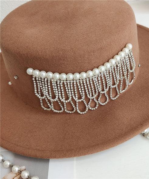 Beaded Veil Hat