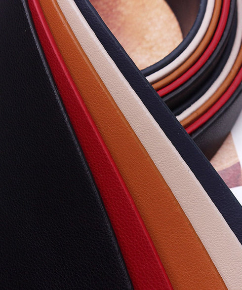 soft leather wide waist belt