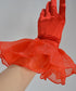 Organza Frill Satin Gloves