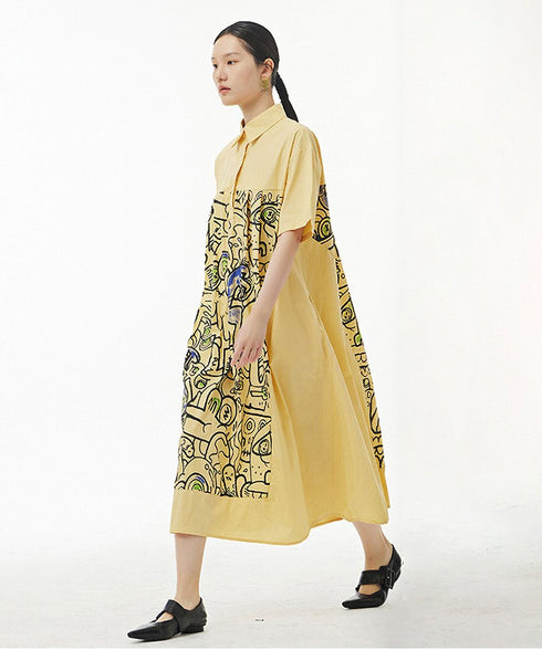 Graphic Art Printed Dress