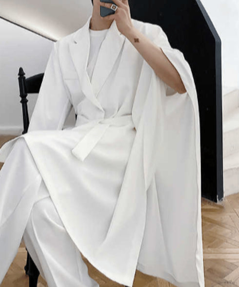 Asymmetric Belt Jacket