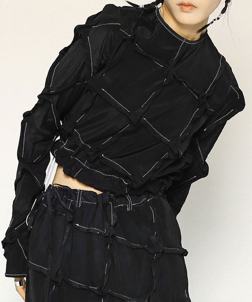 Round-neck Mulberry Top