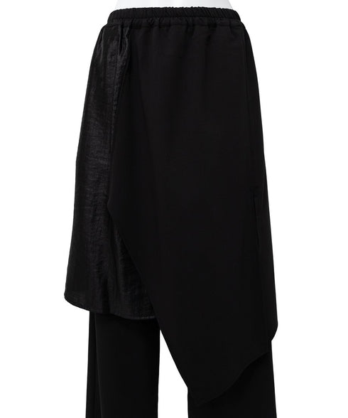 Draped Faux Two-piece Pants