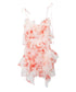 Floral Ruffled Organza Dress