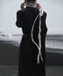 Line Art Embroidery Long Dress