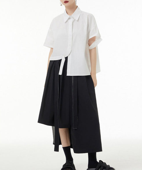 One Side Short Blouse