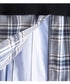 Plaid Splicing Skirt