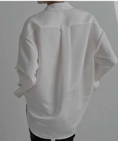 Scarf Collar White Blouse