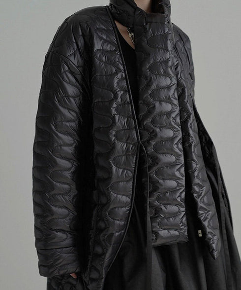 Quilted Sculpted Puffer Scarf