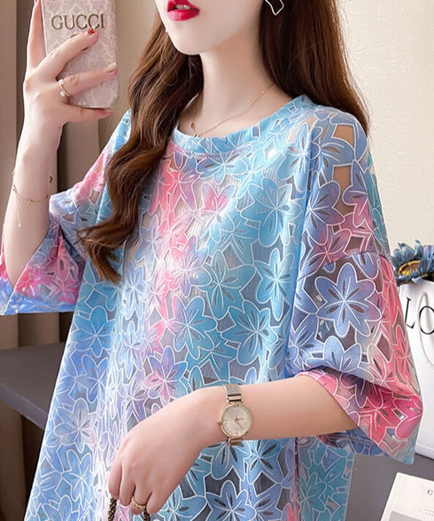 Gradation Flower T-shirt