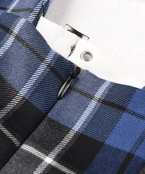 Check Pinafore Dress