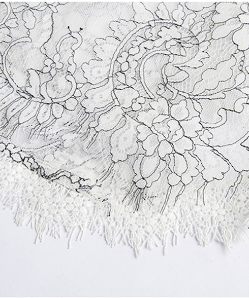 Sheer Lace Collar Blouse