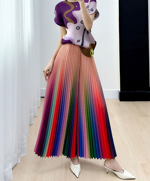 Gradation Pleat Pants