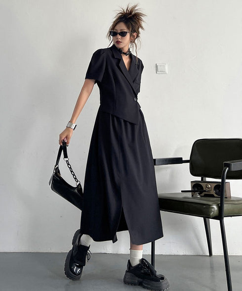 Faux Two-piece Dress