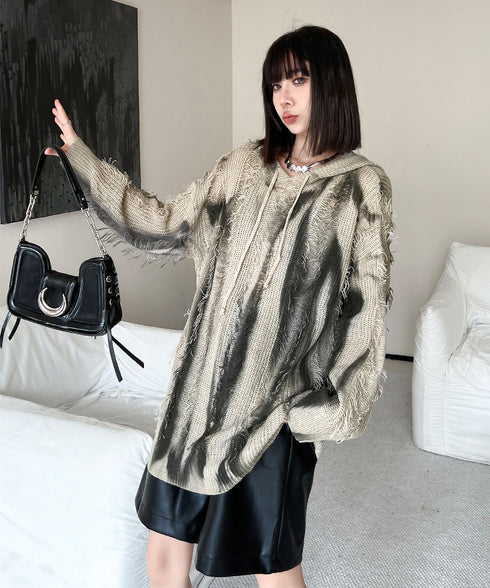 Gradation Mesh Hoodie