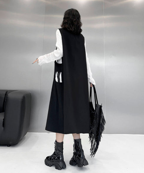 Square Cutout Long Vest