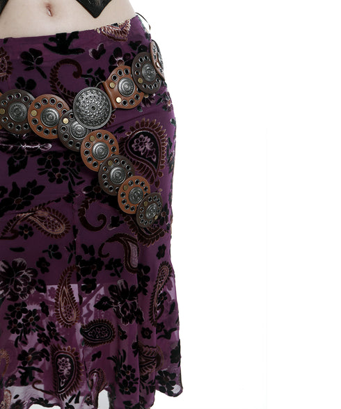 Rivet Disc Pin Buckle Belt