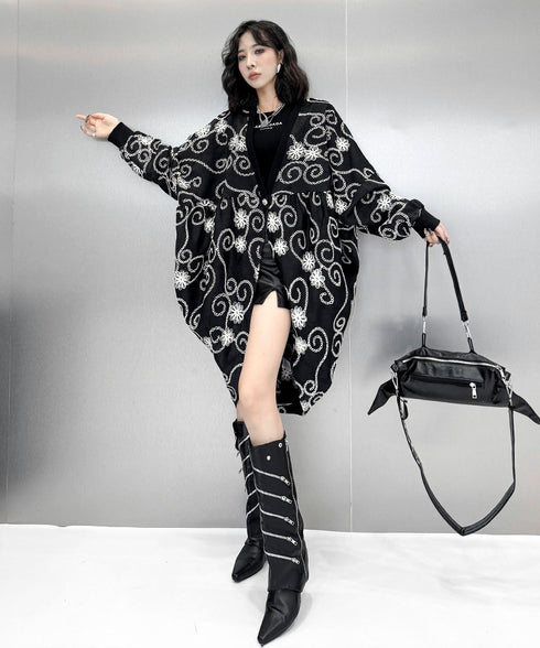 Flower Embroidery Cardigan