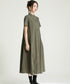 Asymmetric Button Minimal Dress