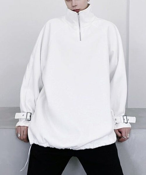 Half Zip High Neck Pullover