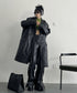 Oversized Faux Leather Jacket