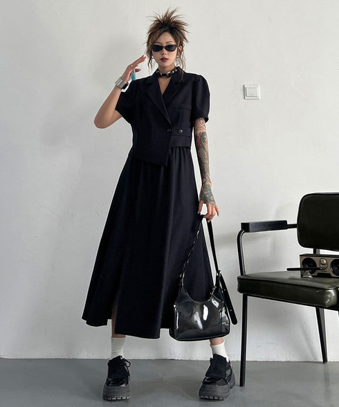 Faux Two-piece Dress